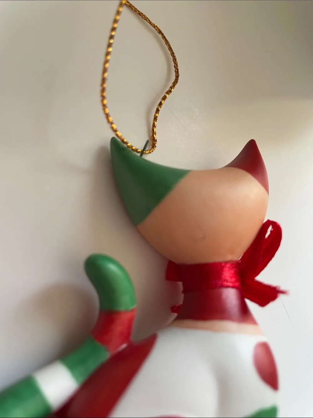Vintage Goebel Porcelain “Guiseppi” Cat Ornament signed R. (Rosina) Wachtmeister